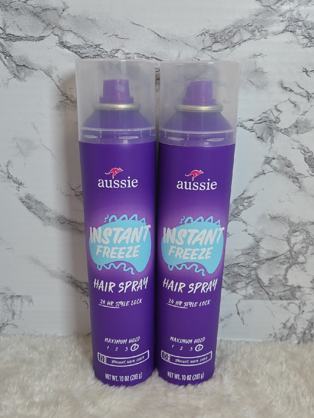 Aussie Instant Freeze Hair Spray 2 Pack NWT